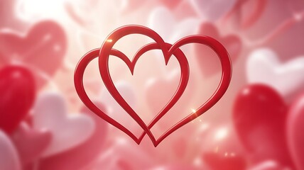 red heart background