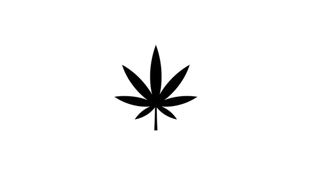 Minimalist Botanical Leaf Silhouette Icon
