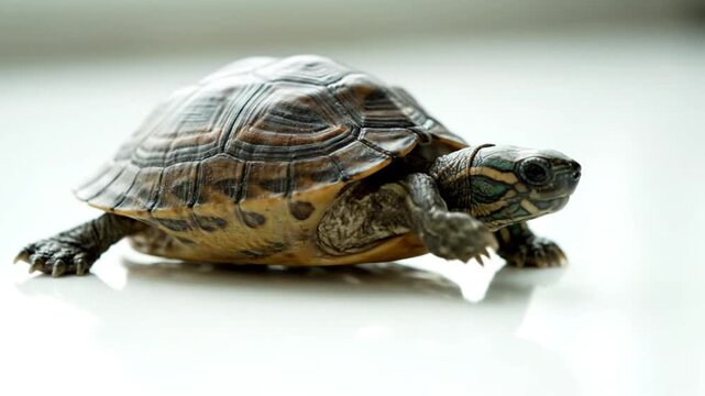 Turtle on white