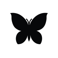 Obraz premium Minimalist black and white butterfly artistic nature artwork On white Background Vector illustration