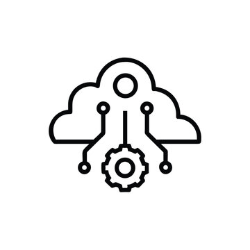 Design a future ready brand identity outline suitable for innovative global companies Vector illustration