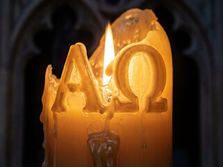 Paschal Candle Alpha Omega