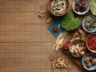 Overhead View Traditional Chinese Medicine