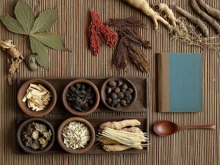 Overhead View Traditional Chinese Medicine