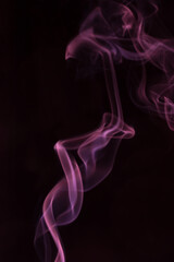 Purple swirling smoke