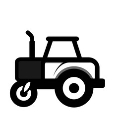 Tractor app icon in outline style.