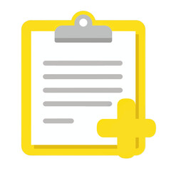 Yellow Clipboard Icon with a Checkmark.