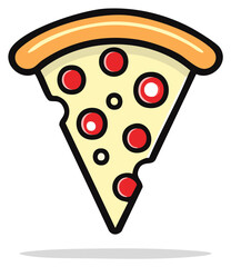 Delicious Slice of Pepperoni Pizza with Melted Cheese and Crispy Crust