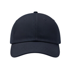 Navy Blue Stylish Baseball Cap isolated on transparent background