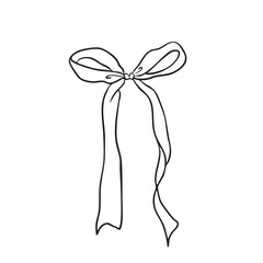 Bow isolated on white background