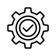 Approved Settings Gear Check Icon