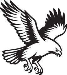 Obraz premium eagle in flight vector