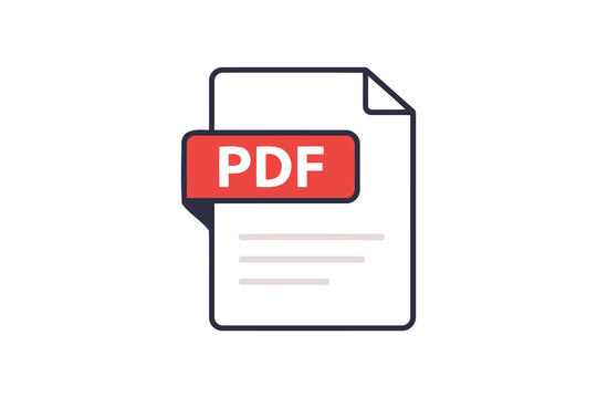 pdf document icon,vector graphic
