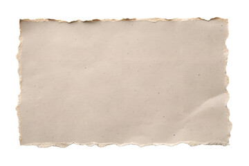 Obraz premium Close up of Torn Paper Edge on White Background, Minimalist Design.