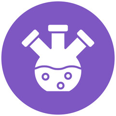 Obraz premium Three Neck Flask Icon