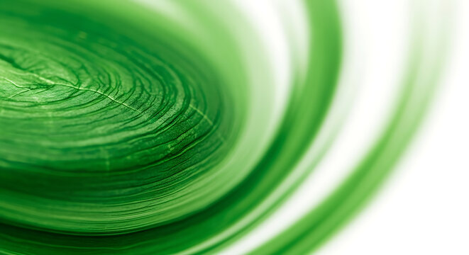 Swirling green threads