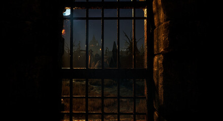 砦_闇に浮かぶ城