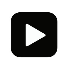 White play button app icon with rounded corners.