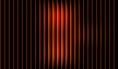 Abstract vertical lines with a gradient of orange and dark shades