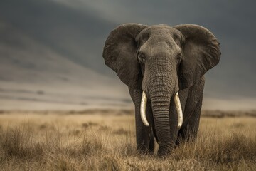 Fototapeta premium Mature elephant from Tanzania