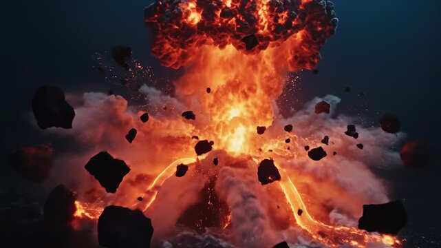 Underwater Volcanic Eruption - A Powerful Display of Natures Fury.