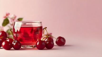 春を感じる桜色ドリンク