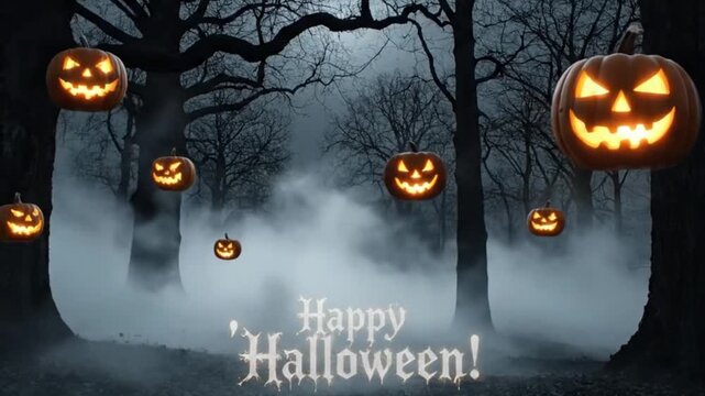 halloween background with pumpkin