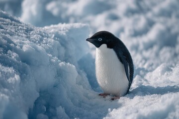 Obraz premium Polar journey Adelie Penguin