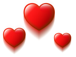 ハート・飛び出し