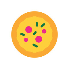 Fototapeta premium fresh pizza icon design illustration simple