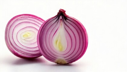 Fresh Red Onion Cut in Half.