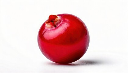 Fresh Red Pomegranate Fruit on White Background.