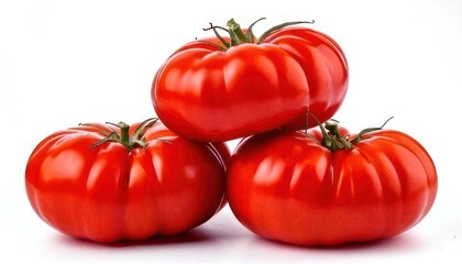 Fresh Red Tomatoes Stacked Together.