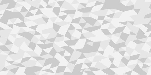 Fototapeta premium Abstract geometric wall tile and metal cube background triangle wallpaper. Seamless geometric pattern low polygon backdrop background. Gray diamond overlap polygonal background.