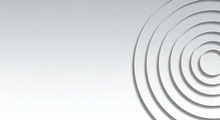 Obraz premium Silver Rings Minimalist Elegance in Concentric Design.