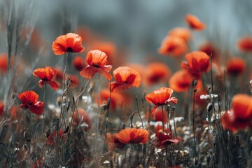 Obraz premium poppy filled meadows