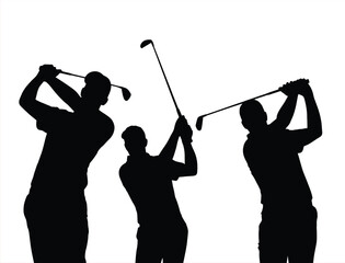 golf player silhouette