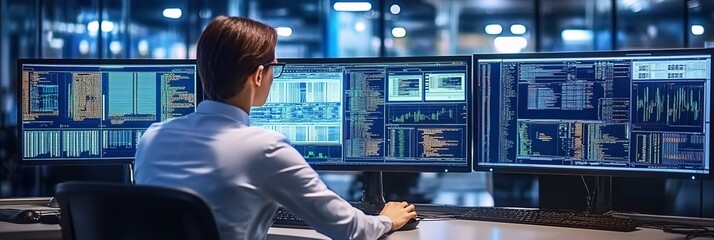 Analyst Examining Data Flow and Developer Analyzing Data Source in a Computing Security System.