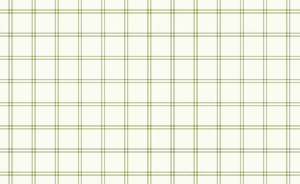 Seamless gingham pattern checkered background in sage green and cream