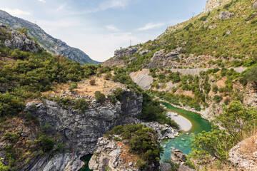 Fototapeta premium Moraca river landscape, Montenegro