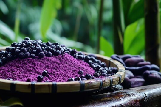 Euterpe oleracea berries and powder from the Amazon