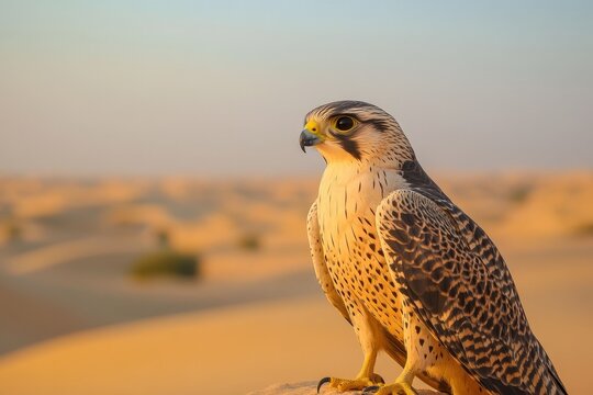 Hunting falcons in Dubai