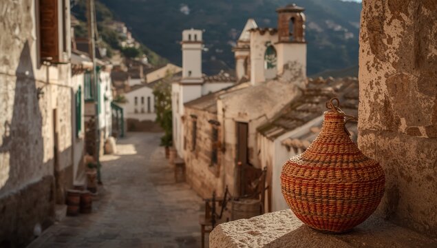 Keepsake from Pampaneira, alleys, flues, Las Alpujarras, Granada, Spain