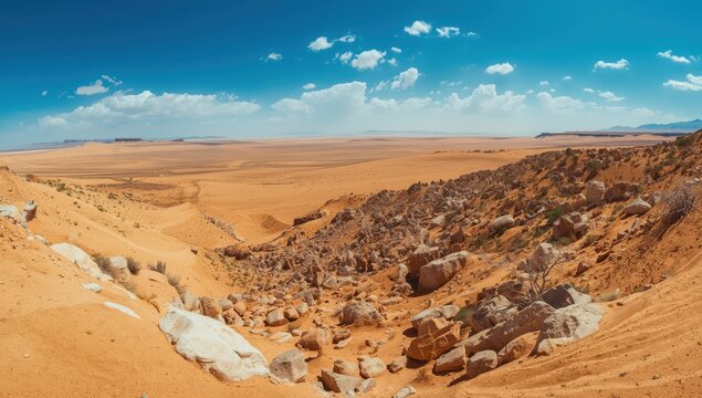 Landscape of Gansu and Gobi Deserts in China