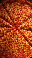 Obraz premium The Geometry of a Pizza 