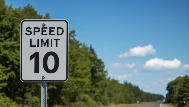 Limit of 10 mph, proceed cautiously