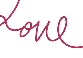 LOVEのレタリングアート