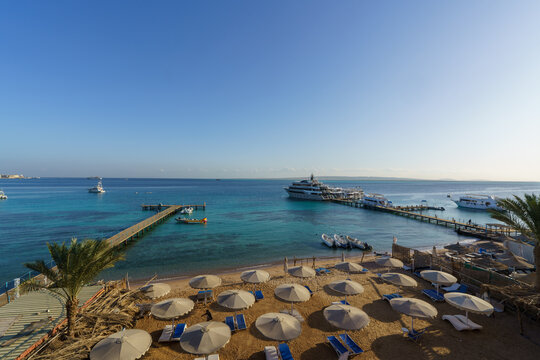 Beach in Hurghada, Egypt