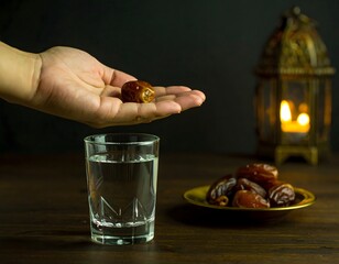 Close-up of a hand holding a smartphone with a black background