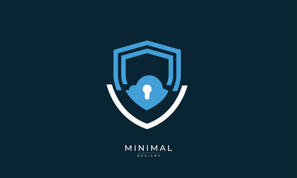 Cloud Security Shield Icon &ndash; Secure Cloud Data, Cybersecurity Protection, Network Privacy Symbol